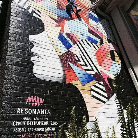 Murale 2015 Résonance Cyndie Belhumeur Rue St Denis Montréal