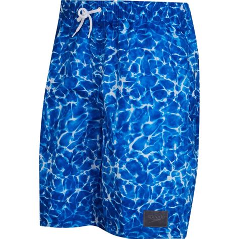 Buy Speedo Mens Printed Leisure 20 Inch Water Shorts Blueblue
