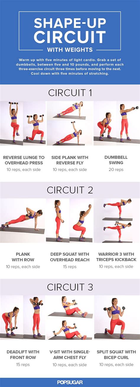 This Printable Circuit Workout Tones Every Inch Circuits Workout And
