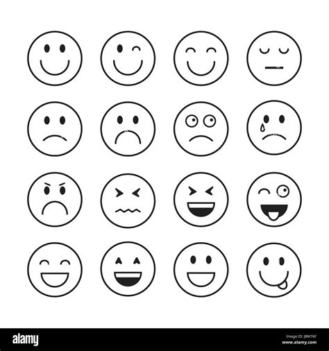 Black And White Smiley Face Emoticon