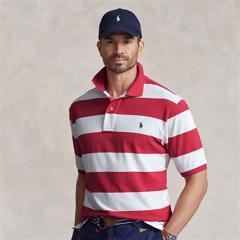 Polo Ralph Lauren Ralph Lauren Striped Mesh Polo Shirt Shopstyle