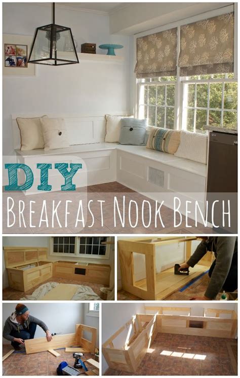 How to build a breakfast nook bench with storage: Ocean Front Shack | Breakfast nook bench, Diy breakfast ...