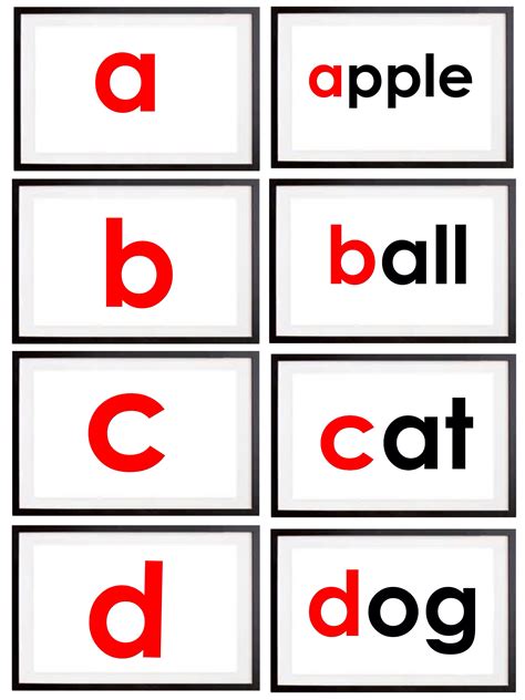 Alphabet A Z Phonics Flashcards 84 Pdf Full A4 Alphabet Flashcards