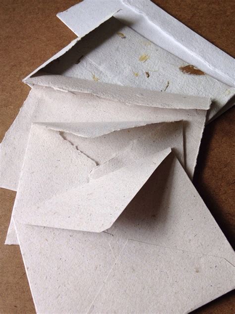 10 Handmade Paper Envelopes Handmade Paper Recycled Paper Eco
