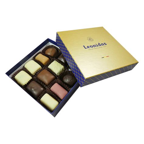 Assorted Leonidas Chocolates Luxury Hand Picked Gold T Box