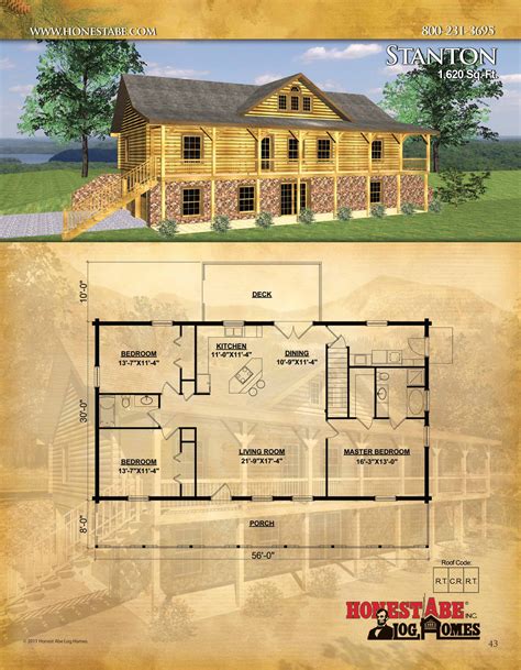 Browse Floor Plans For Our Custom Log Cabin Homes Carriage House