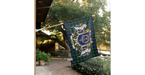 Gordon Clan Badge And Tartan Personalized House Flag Zazzle