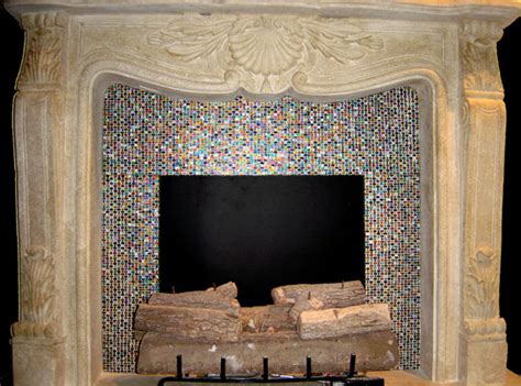 The nature and source of heating energy will determine the products one. Artistic mosaic and fused glass tiles to cover a fireplace ...