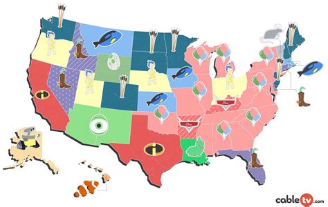Toy Story Up The Incredibles The Most Popular Pixar Movie By State