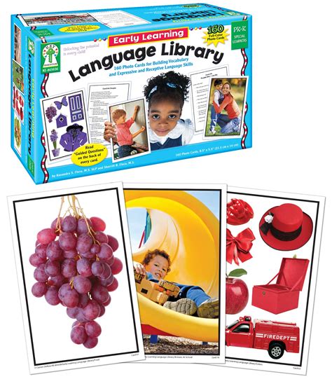 Buy Key Education Early Learning Language Library Photo Flash Cards