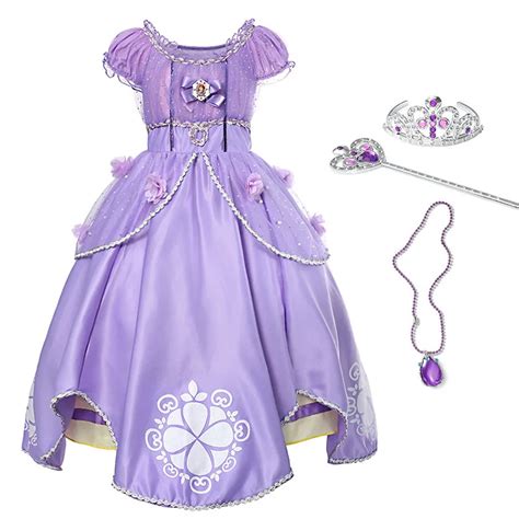 Buy Yofeel Girls Princess Sofia Dress Child Sequins