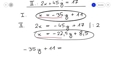 Ihr solltet bereits in der lage sein einfache gleichungen zu lösen. Systeme zweier Gleichungen mit zwei Variablen ...