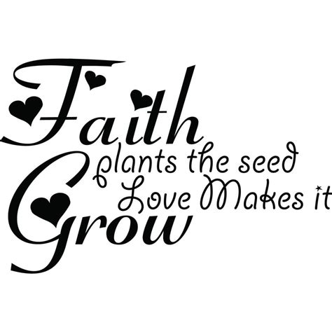 Faith Plants The Seed Quote Wall Sticker Decal World Of Wall Stickers