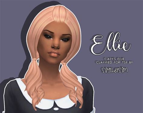 Slythersim Cazys Ellie Clayified Sims 4 Hairs Sims Hair Sims Sims 4