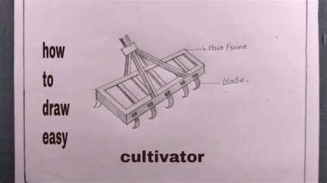 How To Draw Cultivatorcultivator Drawing Youtube