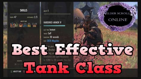 Eso Best Effective Tank Class Build Pvp And Pve Youtube