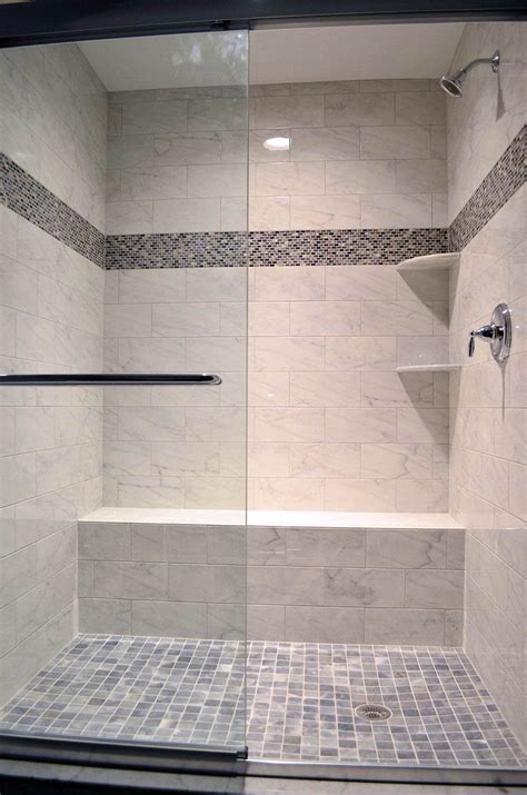 Suitable Bathroom Shower Tile Ideas White Tan Gray Only In Indoneso
