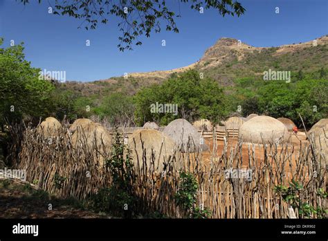 Swazi Cultural Village Ezulwini Valley Swaziland Africa Stock