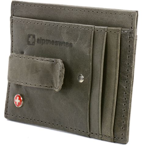 Just like our minimalist money clip wallet, this wallet is very small and slim. AlpineSwiss RFID Blocking Mens Money Clip Leather ...