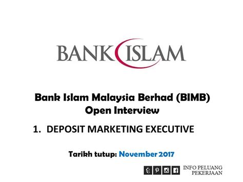 Standard chartered bank malaysia berhad. Bank Islam Malaysia Berhad (BIMB) Open Interview