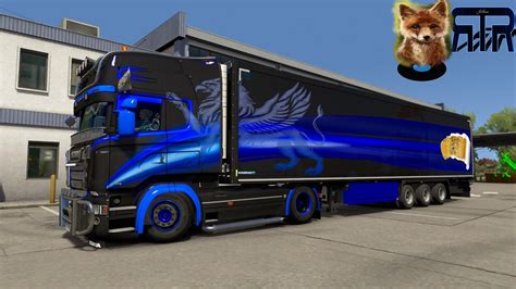 Ets Scania Rjl And Krone Dlc Griffin Combo Skin V X Euro