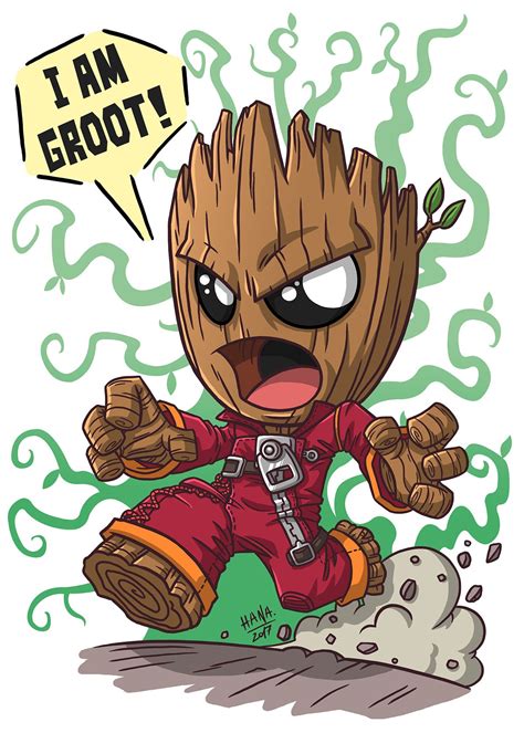 Angry Groot And Dancing Groot Marvel Cartoons Cartoon Character