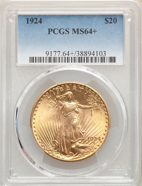 1924 Us Gold 20 Saint Gaudens Double Eagle Pcgs Ms64 Ebay