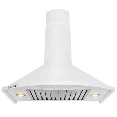 Akdy 30 In Convertible Kitchen Wall Mount Range Hood With Lights In