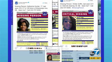 Lawmakers Call On Fbi To Help With Missing Minority Girls In Washington Dc Abc7 Los Angeles