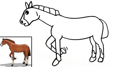 Cara Menggambar Kuda Dengan Sangat Mudah How To Draw A Beginners