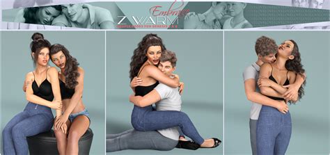 Z Warm Embrace Couple Poses For Genesis 3 And 8 Daz 3d