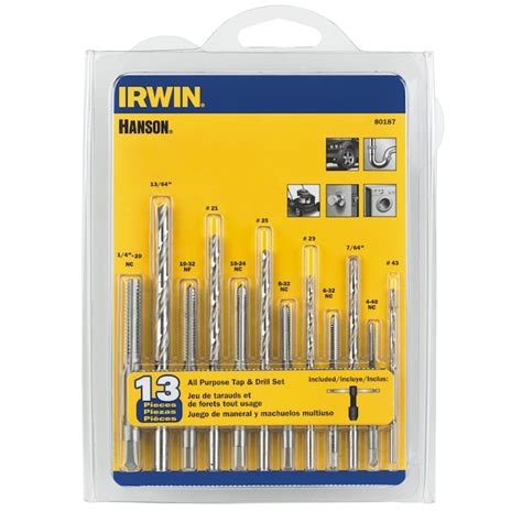Irwin Hanson 13 Pack Sae Tap And Drill Set In The Tap And Drill Sets