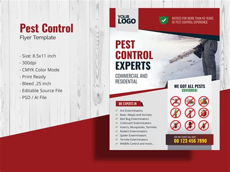 Pest Control Service Flyer Template Design By Fazlul Haque On Dribbble