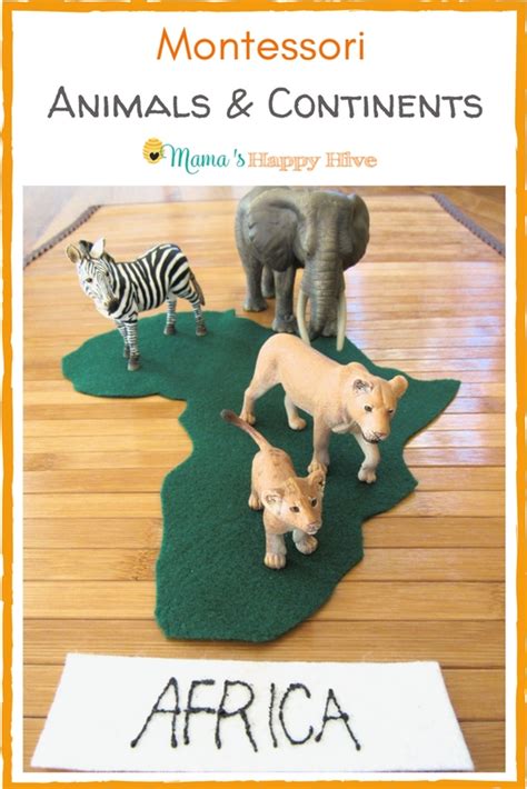 Printable Animals For The Montessori Continents Study