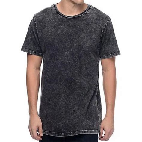 Round Acid Wash T Shirt Half Sleeves Plain At Rs 325piece In