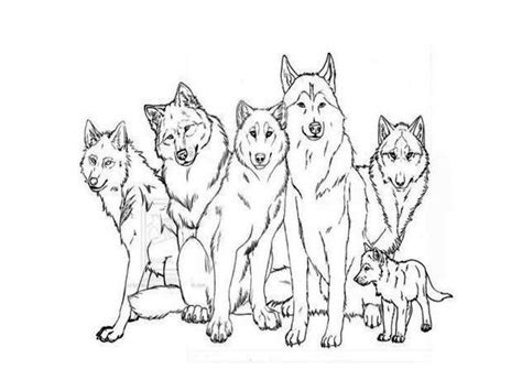 Coloring picture of funny dog with its tongue hanging out. Wolf Pack Coloring Pages - Coloring Home