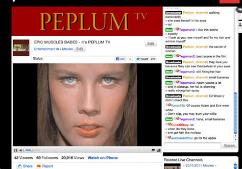 Peplum Tv 1 Year Of Peplum Tv