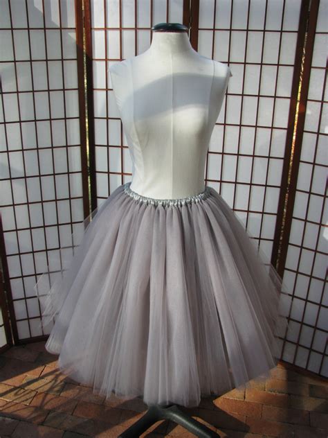 Gray Tulle Skirt Made To Order