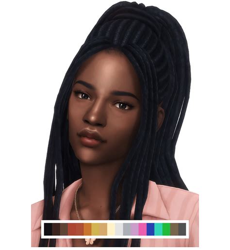 Sims 4 Loc Hairstyles Hila Highpony The Sims Book