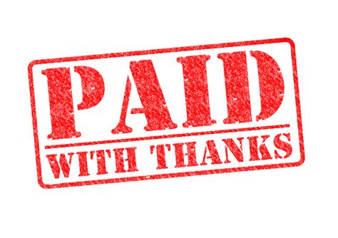 Paid With Thanks Salaries Debt Stamp Received Png Transparent Image