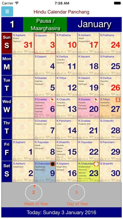 Hindu Panchang Calendar By Sandip Patil
