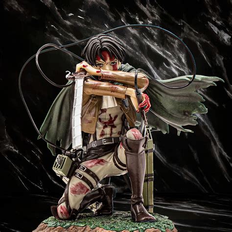 Attack On Titan Figure Levi Ackerman Artfx J Bloody Anime Statue