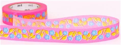 Neon Pink Flower Mt Washi Masking Tape Deco Tape Washi Masking Tapes