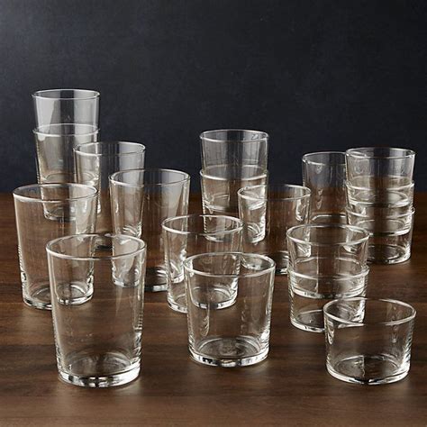 Bodega Mixed Glasses Set Of 18 Reviews Crate And Barrel Crate And Barrel Crates Glassware