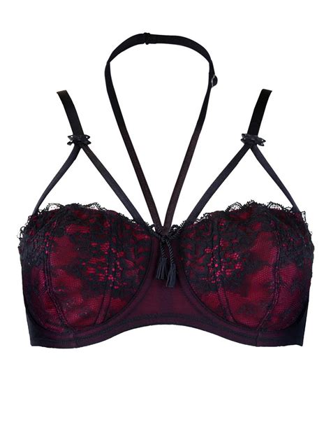 Pour Moi Hush Half Cup Bra Black Cherry Brastop Us