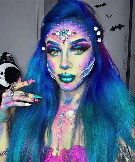 25 Mermaid Makeup Ideas For Halloween Maquillaje De Fantasía