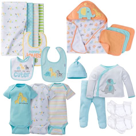 Gerber Newborn Baby Boy Or Girl Unisex Layette Essentials T Set