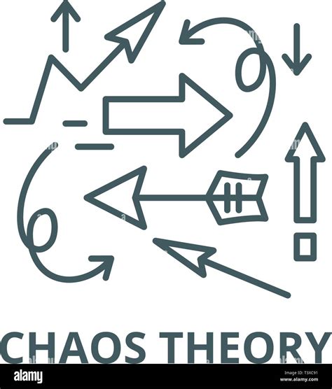 Chaos Theory Line Icon Vector Chaos Theory Outline Sign Concept