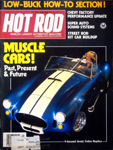 Muscle Cars Hot Rod Magazine June 1980 Volume 33 Number 6 739
