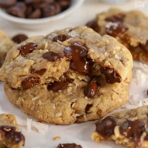 Oatmeal Coconut Chocolate Chip Cookies Celebrating Sweets